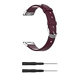 Correa para Garmin Fenix 6X,26mm Correas Reloj,Bandas Correa,Genuine Leather Reloj Recambio Brazalete Correa Repuesto para Garmin Fenix 5X Plus/Fenix 5X/Fenix 6X Pro/Fenix 3 Sapphire/Fenix 3 (morado)