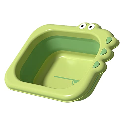 JOINPAYA 洗面台 適切な ベビーバスの洗面器 シンクベビーバス ベビーウォッシュボウル 折りたたみ present 生まれた りの 用品 ベビー用品 新生児用ベビータブ pp Green