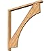 Ekena Millwork BKT0402X42X42WTL05SWR Westlake Block Smooth Bracket w/Offset Brace, Western Red Cedar