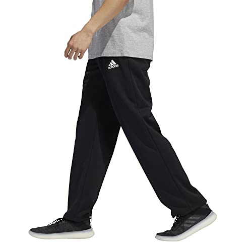 Adidas Male Game & Go Open Hem Pants, Black/White , L #TOP2