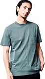 [グッドウェア] Tシャツ メンズ 半袖 ブランド クルーネック カットソー ポケット付 USAコットン 無地 接触冷感 吸水速乾 冷たい ひんやり 涼しい ドライ シンプル 白T ユニセックス ファッション 2W7-15226【-】 (42(S), 42(S.KHA/スモーキーカーキ))