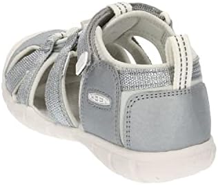 KEEN Seacamp 2 CNX Closed Toe Sandals, Silver/Star White, 4 US Unisex Big Kid | Image 3