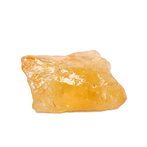 REAL-GEMS Citrine naturelle brute - Véritable citrine jaune - 39,50 carats - Pierre précieuse de guérison brute non coupée Cover