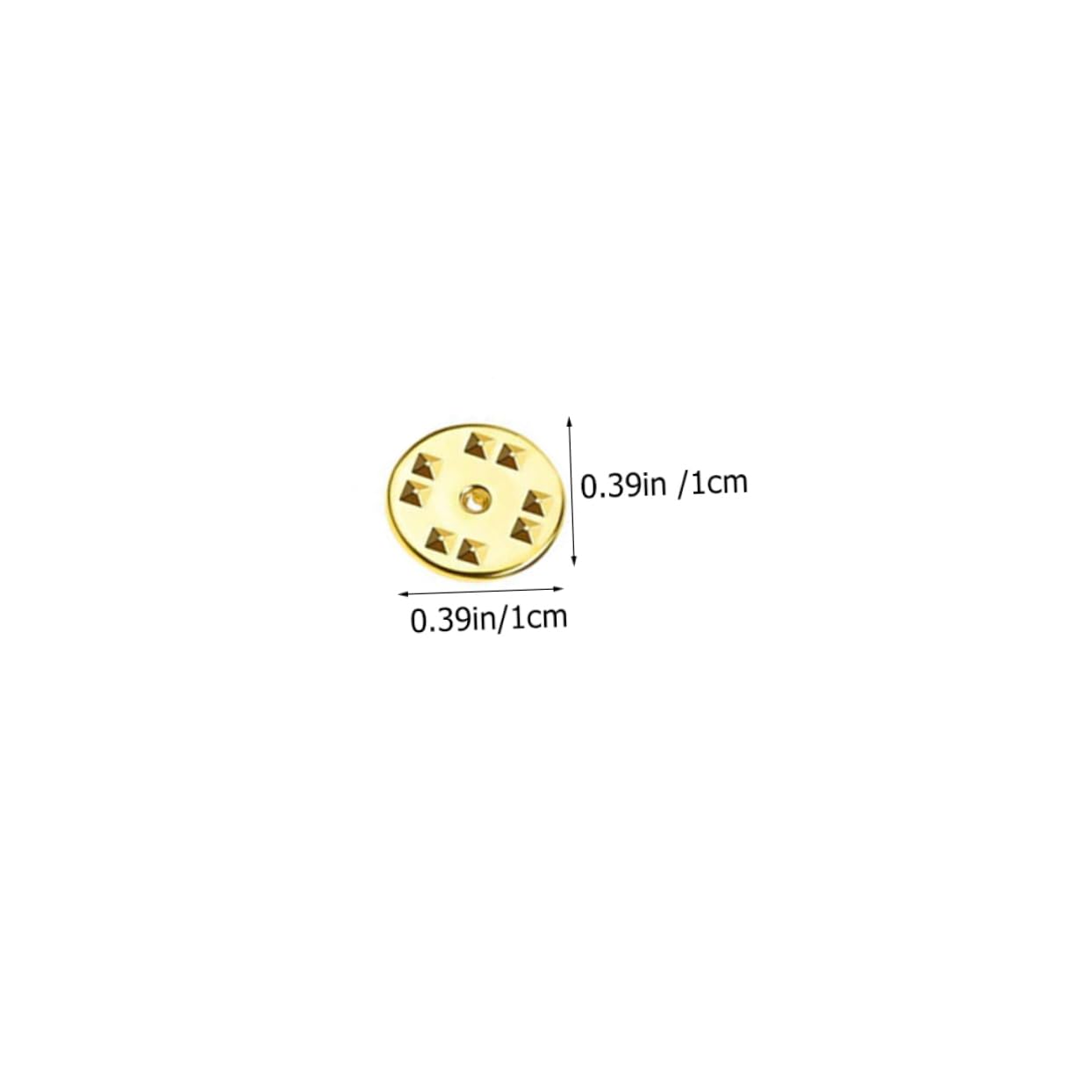 Homoyoyo Pin Backs Locking Pin Safety Backs Multi-use Flat Round for Replacement