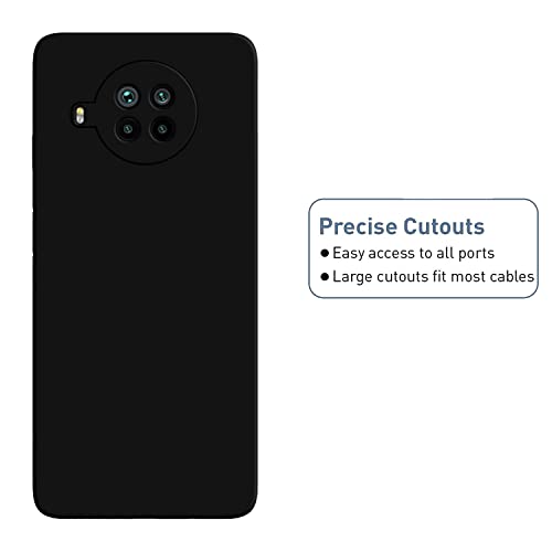 Image of HELLO ZONE Soft Back Case Cover for Xiaomi Mi 10i - Black