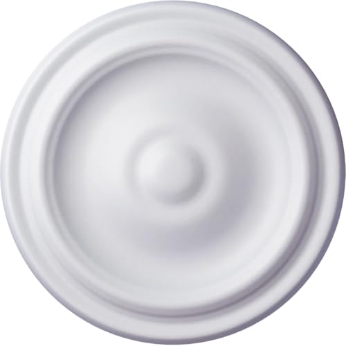 Image of Ekena Millwork 9 5 /8 inchOD x 1 1 /8 inchP Maria Ceiling Medallion (Fits Canopies up to 1 3 /4 inch)