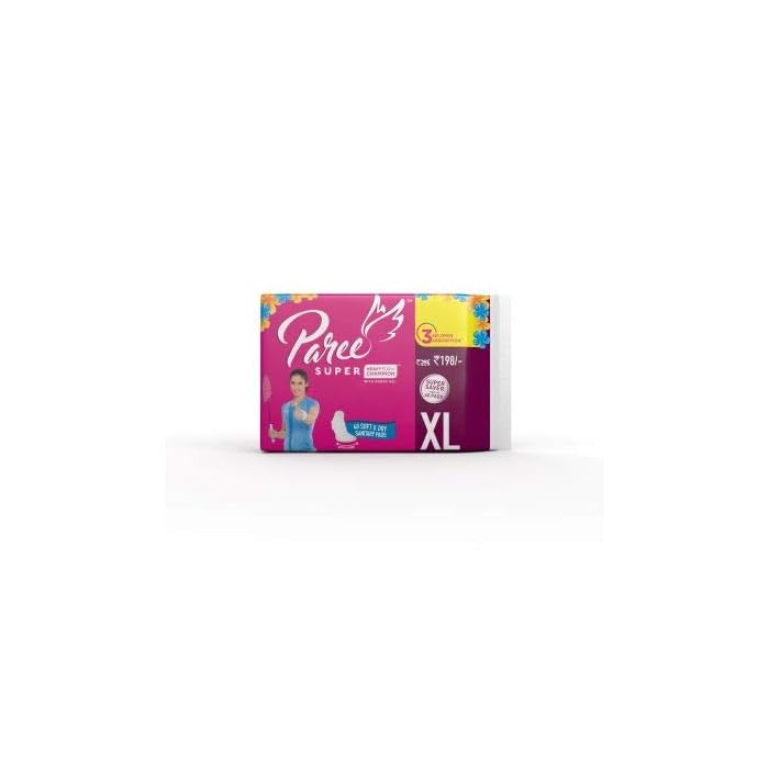 Buy Paree Soft & Rash Free Sanitary Pads For Heavy Flow 40 Pads XL Online at desertcart UAE