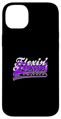 Purple Color Flexin'-X3 �p�[�v���O���t�B�b�N �X�}�z�P�[�X iPhone 14 Plus �p