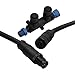 EVRBUL Marine Grade NMEA 2000 Starter Kit, NMEA 2000 Backbone Cables Drop Cables Dual Tee Connector Male/Female Terminators Compatible with Lowrance Simrad Garmin Device