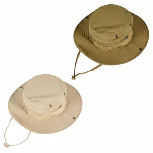 Image of Sun Hats for Men Women Bucket Hat UPF 50+ Boonie Hat Foldable UV Protection Hiking Beach Fishing Summer Safari