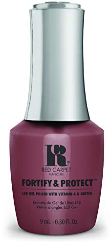RC Red Carpet Manicure Fortify & Protect Mauve Pink Crème Gel Polish for Strong, Healthy Nails - Infused with Vitamin A & Biotin - (Behind The Camera) Led Nail Gel Color, 0.3 Fl Oz