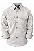 CASUAL COUNTRY USA Long Sleeve Shirts for Men - Ultra Heavyweight Chamois Button Down Shirt - Soft, Durable & Thick Flannel Shirt for Men - Outdoor, Winter, & Everyday Comfort Silver