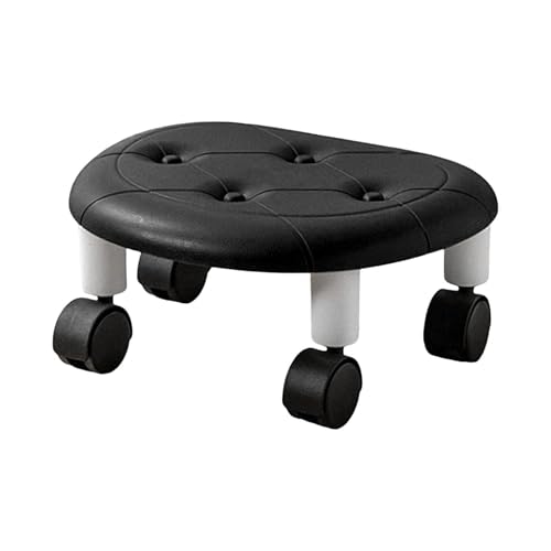 Taburete con Ruedas Bajas - Silla giratoria de SPA | Taburete Giratorio de 360 Grados, Silla portátil para salón de para el hogar, Estudio de uñas, Masaje, Facial, Comodidad, Movilidad, Uso
