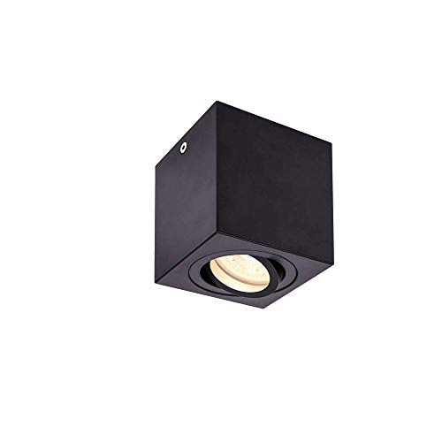 Plafonnier d'intérieur SLV TRILEDO architectural en aluminium noir mat QPAR51 10W