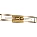 Quoizel LGN8624WS Leighton Bath Vanity Wall Lighting, 2-Light, 200 Watts, Weathered Brass (5"H x 24"W)