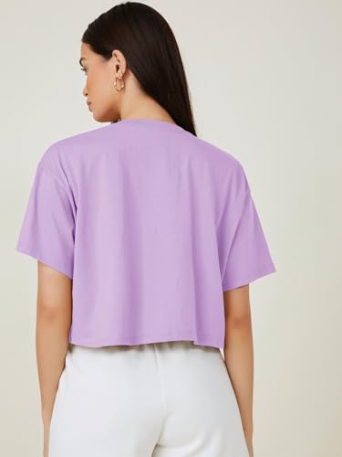 Image of KOTTY Women's Letter Print Oversized Fit T-Shirt