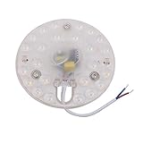 FIYA IIVVERR AC 185V-265V 12W LED Round Ceiling Optical Lens Module Light 24-LED 3000K (AC 185V-265V 12W Módulo de lente óptica de techo redondo LED Luz 24-LED 3000K