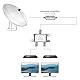 SAT/BK Splitter, 5-2400 MHz 2-Fach Splitter (2-Wege) Satelliten-Verteiler für TV & Radio, HDTV/UHD 4K, DVB-S/S2, DVB-T/T2, DVB-C/C2, SAT Splitter 2 Ausgänge