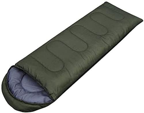 Sac de couchage d'extérieur léger rectangulaire vert 3 saisons pour le camping