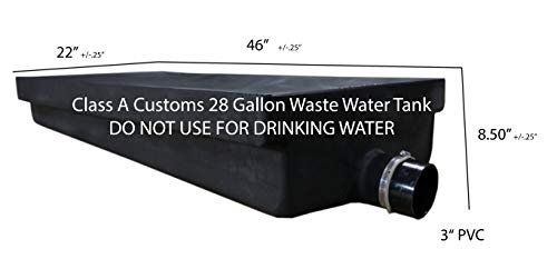 Class A Customs WT-2800 28 Gallon Rv Waste Black Water Holding Tank Wt-2800 thumb #1