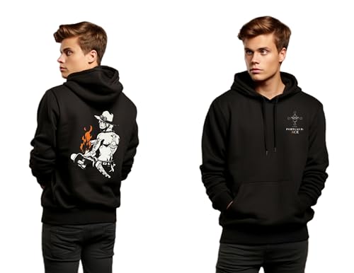Image of Be Crazy Anime Printed Black Hoodie /Graphic Printed Hoodie /Hoodie for Men & Women /Warm Hoodie /Unisex Hoodie