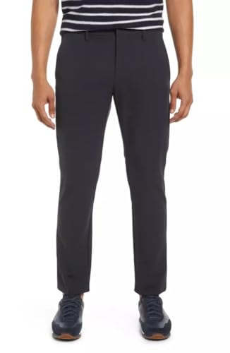 Theo Tapered Leg Stretch Pants in Dark Grey US 32X32