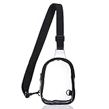 Hmxpls Mini Clear Bag Stadium Approved, Clear Sling Bag Crossbody Bags Fanny Pack, Concert Purse Belt Chest Bags Stadium Approved for Women