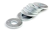 Unterlegscheiben DIN 9021 - M3 bis M24 - Verzinkt - Beilagscheiben - U-Scheiben (100, M6)