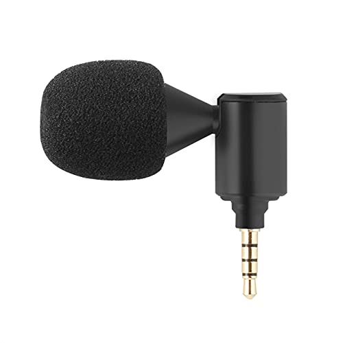 Miaoqian Mini Plug-in Smartphone Microfone Celular Mic Cardioid Pickup 3.5mm TRRS Plug 90° Ângulo Aj