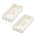 New Lon0167 2 Pcs 166x77x38mm Flush-Type PVC Wall Mounted 2 Gang Junction Box Case White(2 StÃ¼ck 166x77x38mm Unterputz-PVC Wandmontierter 2-fach Verteilerkasten weiÃŸ