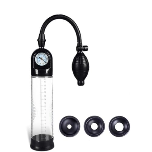 Male Enhancement Vacuum Pump Enlargement Device Strength Suction with Silicone Pocket Adjustable Men's Training Tool Enlarge Pen Pumps Stretcher for Men 3D1C