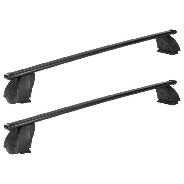 Coppia di Barre complete di Kit di Fissaggio al tetto specifiche per Renault Clio 2a Serie 3 Porte Dal 1998 Al 2005