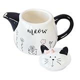 Théière pour la maison : sa fabrication soignée la rend résistante à la déformation et à la casse. la poignée, en porcelaine, convient à presque toutes les tailles de mains et offre une prise en main confortable