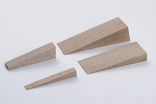 young schwinn DESIGN - Cuñas de madera (14 unidades, madera de haya, varios tamaños), color natural