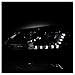 ACANII - For Halogen Model 2011-2018 VW Jetta Sedan LED U-Shape DRL Projector Black Headlights Driver + Passenger Side