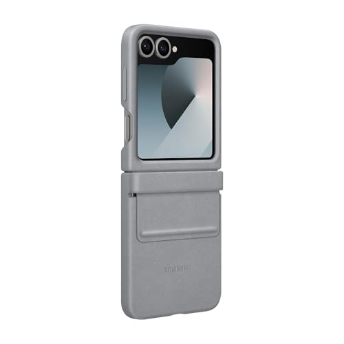 Samsung Galaxy Official Faux Leather Kindsuit Case for Galaxy Z Flip6 Grey