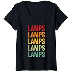 Lampara Ventilador Rosa Mujer Colector de lámparas, Ventilador de recogida de lámparas Camiseta Cuello V