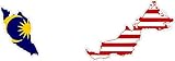 Aus Vinyl Digitaldruck HD Akachafactory Selbstklebend Wandtattoo Sticker, Auto Vinyl Flagge Karte Malaysia