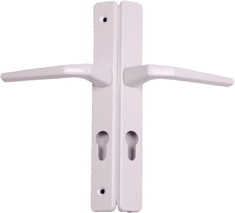 White Upvc Door Handle 200mm 199mm Screw Fix 70mm PZ