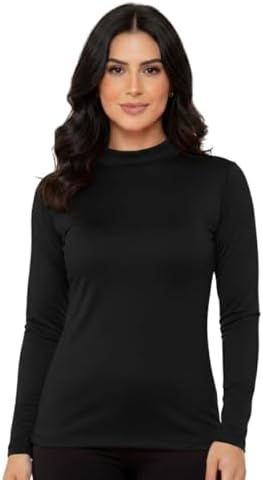 Blusa Térmica Gola Alta Feminina Básica Inverno Segunda Pele