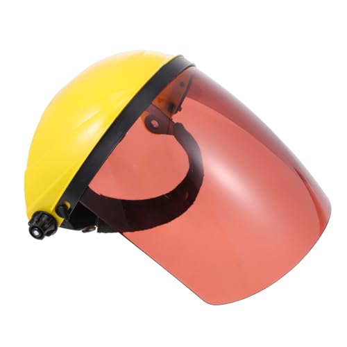 Mikikit 1pc Screen Grinding Weld Hood Helmet and Head Covering and Head Welder Lens Safety Cover Welding Cover Safety Shade Pvc