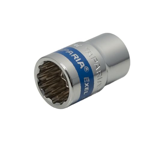 Image of Taparia 1 /2 inch Square Drive Socket (17,19 mm)- 12 Point or Bi Hex sockets for std Nuts and Bolts Compatible W /Ratchets, L Handles, Wrenches, Power Tools-Automotive & Mechanical work-DIY