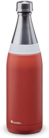 Aladdin Fresco Thermavac Stainless Steel Water Bottle 0.6L Terra Cotta – Leakproof - Keeps Cold for + 10 Hours - BPA-Free - Dishwasher Safe - Reusable Thermos Flask with Durable Finish