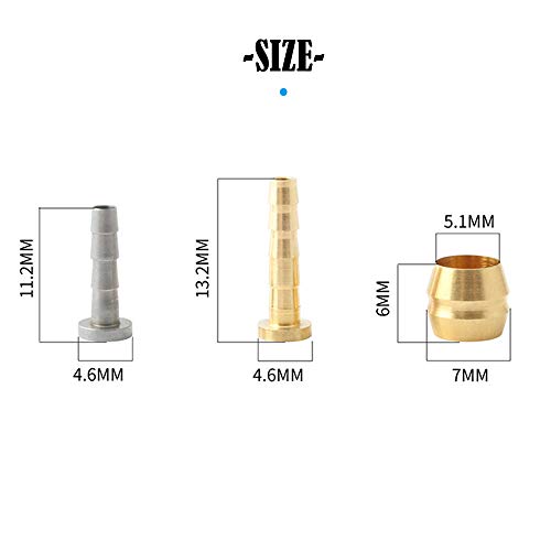 Wdhhnp 10Pcs Bicycle Brake Olive And Brass Connecting Insert Kit For Shimano Bh59 Bh90 Bike Hydraulic Disc Brake Hose #TOP1