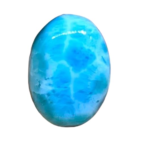 Gemme larimar naturelle cabochon vrac 19x14mm fabrication collier