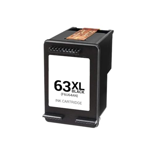 Compatible Ink Cartridge Replacement for HP F6U64AN (63XL) Black Ink Ctg (480 YLD, Tri-Color- 415) for use in 125, 1110, 1111, 1112, 1113, 1114, 1115, 3630