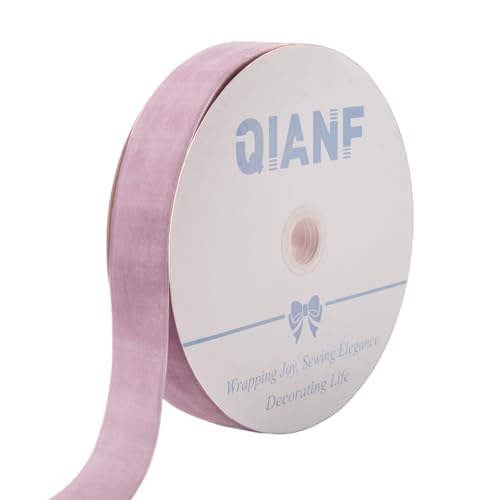 Image of QIANF Velvet Ribbon, 1 1 /2-Inch by 25-Yard Spool (Lavender)