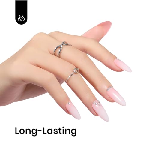 Beetles UV Gel Nagellack Perle Transparent, 15 ml Jelly Milchig Gel Nagellack Gelee, Geschenk für Nagelkunst DIY- Heimmaniküre Geschenk für Frauen Gel Polish
