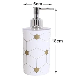 Kuber Industries Liquid Soap Dispenser|Star Print Plastic Empty Bathroom Sanitizer|Lotion|Shampoo Dispenser Bottle,300 ML (White) Kuber Industries Liquid Soap Dispenser|Star Print Plastic Empty Bathroom Sanitizer|Lotion|Shampoo Dispenser Bottle,300 ML (White)