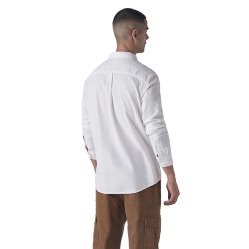 Image of Levi's Men's White Solid Slim Fit Shirt